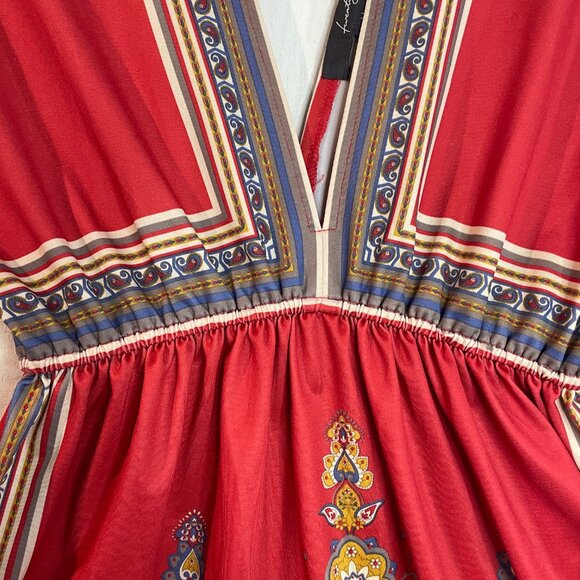 Twenty One V Neck Sundress Pretty Paisley Print Size Medium - Picture 6 of 13